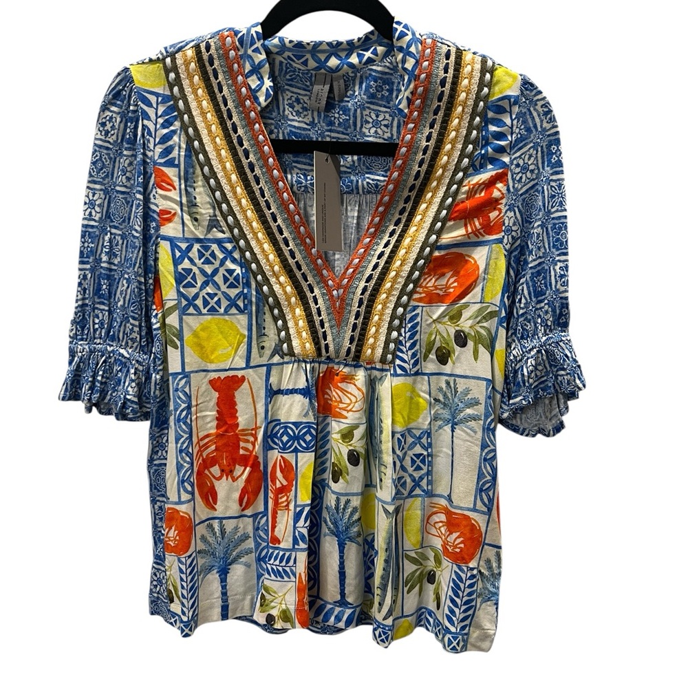 Anthropologie bl-nk London Stephanie blouse size XS